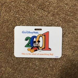 2001 Walt Disney World Lanyard Card